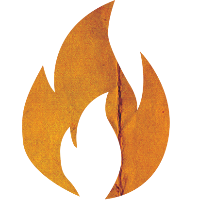 Nødblus logo - flamme